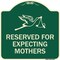 Signmission Reserved for Expecting Mothers Heavy-Gauge Aluminum Architectural Sign, 18" L, 18" H, G-1818-23198 A-DES-G-1818-23198 - alternate 1